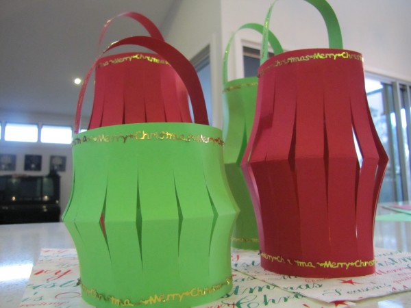 Christmas paper lanterns