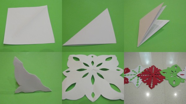 Christmas paper snowflake