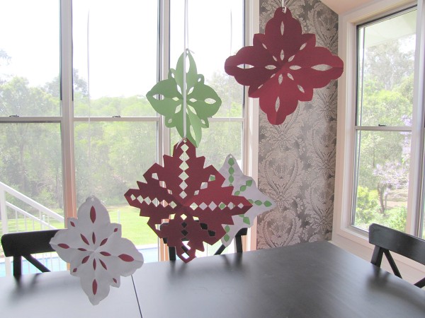 Christmas paper snowflake