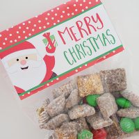 CHRISTMAS TREAT BAGS + PRINTABLE BAG TOPPERS - The Organised Housewife