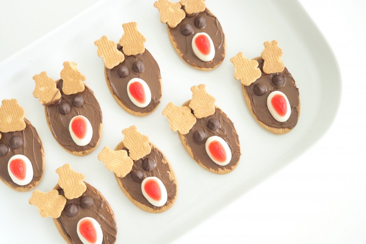 Super Cute Reindeer Biscuits  5 Ingredients & Ready In 5 Minutes! - Bake  Play Smile