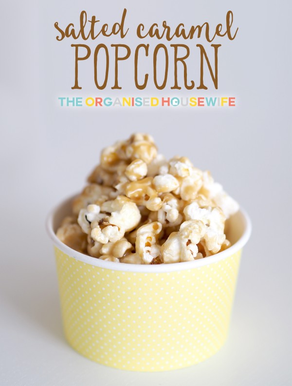 Give your ordinary popcorn a burst of flavour. Salted Caramel popcorn will not disappoint. Make to snack on while you watch a movie at home or make a big batch and give as a little gift.