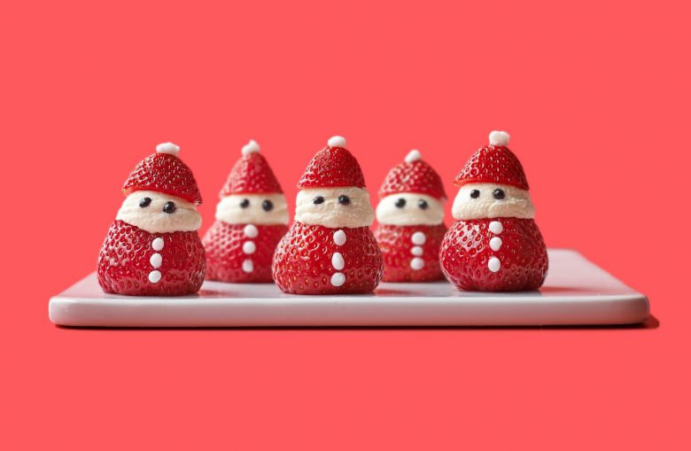 Strawberry Santa Hats