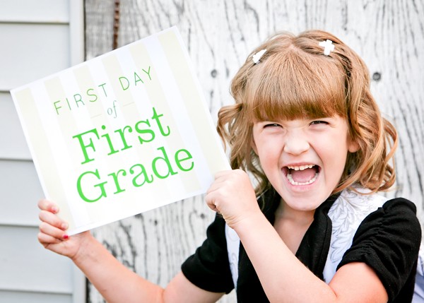 FREE First Day of School Printables 1