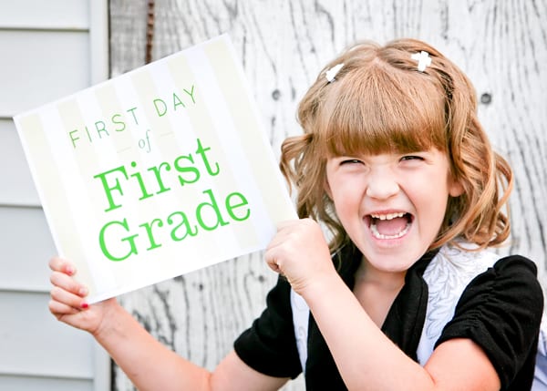 DIY First Day of School Chalkboard Sign - Mimi's Dollhouse