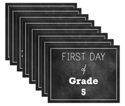 FREE First Day of School Printables 11