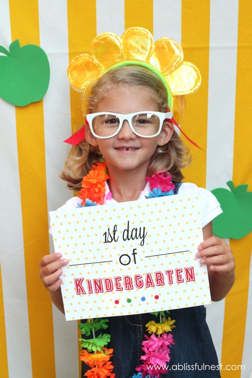 FREE First Day of School Printables 3