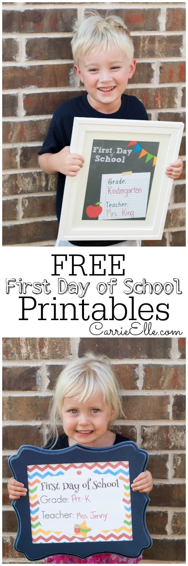 FREE First Day of School Printables 9