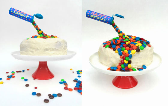 Customized anti gravity cake - The Baker's Table