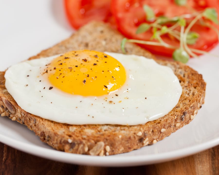 Eggs on toast easy dinner idea