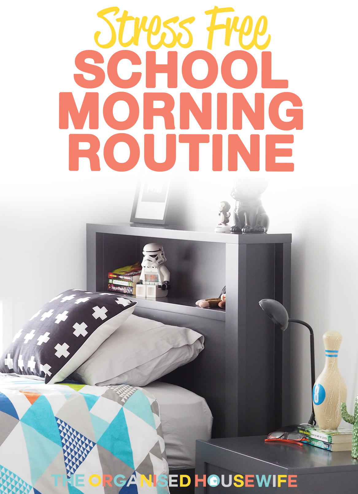 School mornings in our house have changed recently, for the better. I have worked out a strategy with the kids to make the morning not so rushed and hectic, a stress free school morning routine. It's all in the planning and preparation over the weekend and the night before.