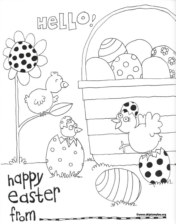 A selection of fun printable Easter colouring pages for all ages to print and enjoy. The kids will have fun colouring these in.