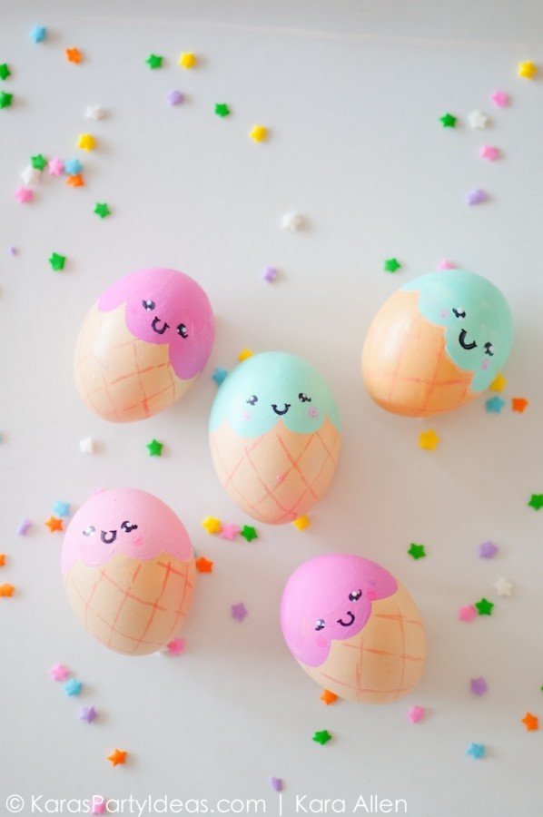 15 fun and really cute creative DIY Easter Egg Decorating Ideas to inspire you - different techniques for kids and adults.