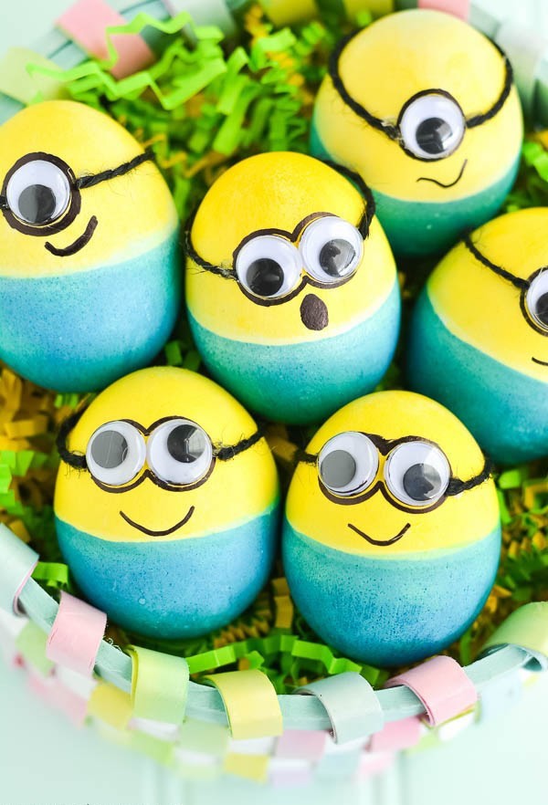 15 fun and really cute creative DIY Easter Egg Decorating Ideas to inspire you - different techniques for kids and adults.