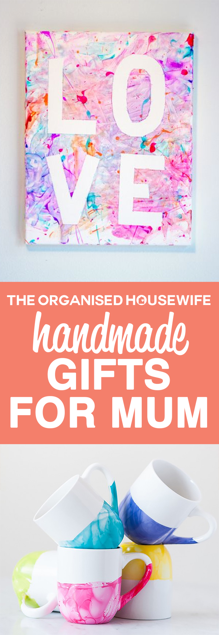 A handmade gift stands out from the rest and nothing says love more than a gift made with thought and care! Handmade Gifts for mum the kids can make.