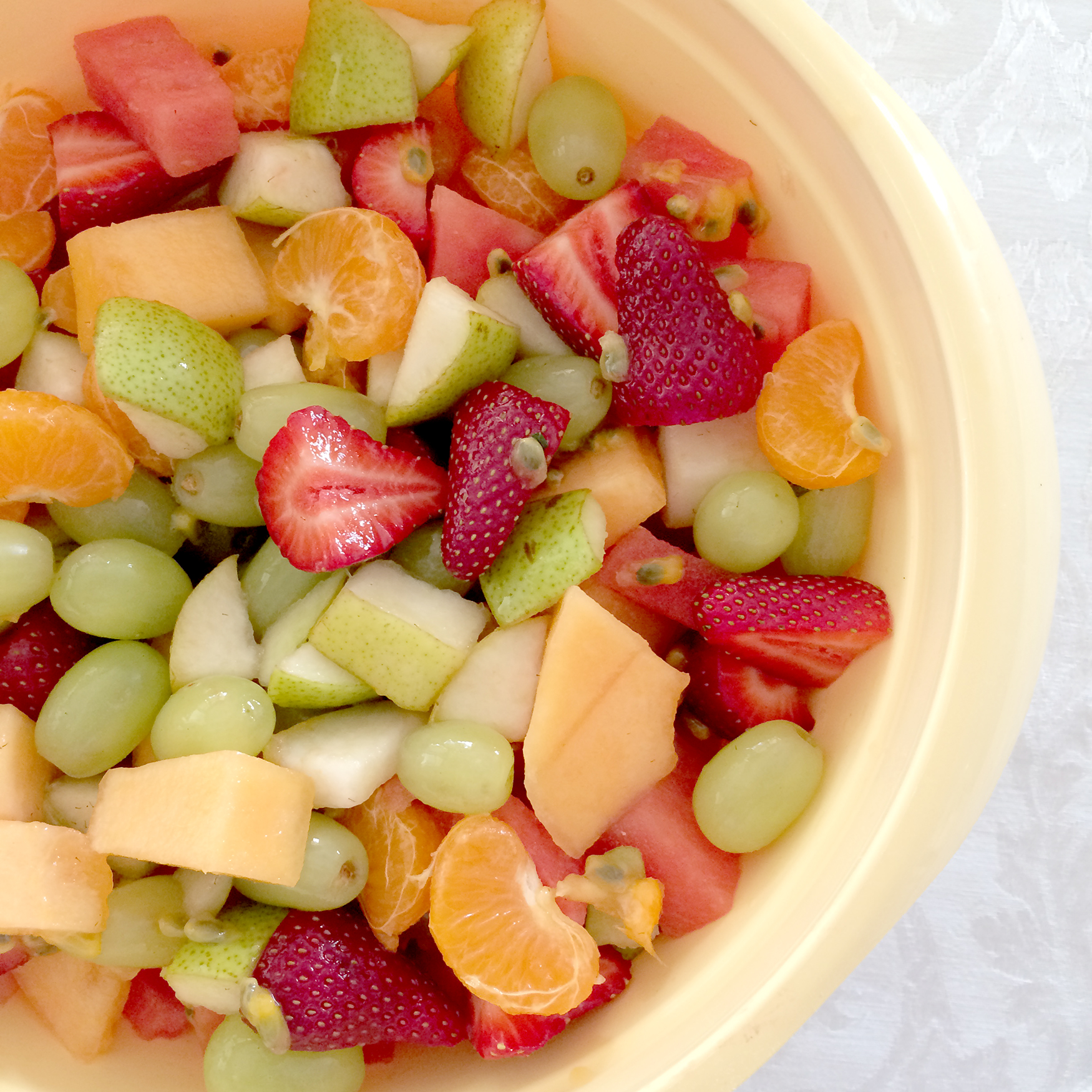 Get the kids in the kitchen making healthy snacks, fruit salad is easy to prepare and a great way to help them learn about preparing food in the kitchen.