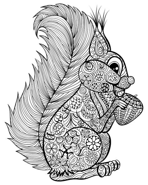 abstract animals coloring pages