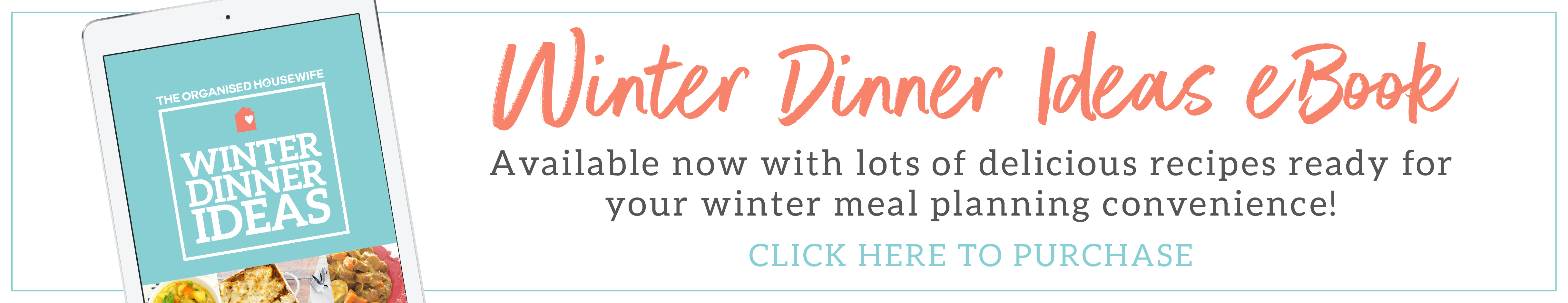 winter dinner ideas ebook