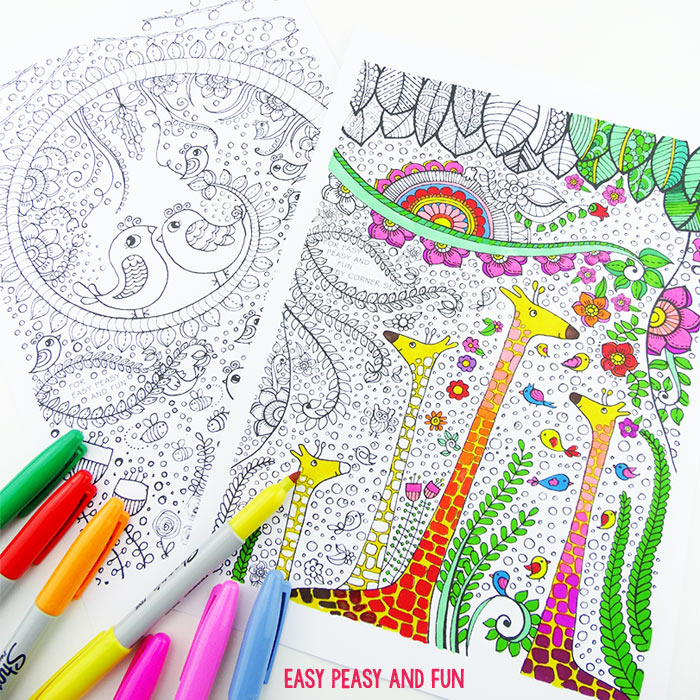 Download 20 Free Adult Colouring Pages The Organised Housewife