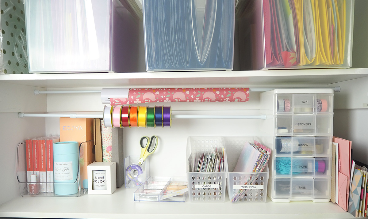 Under the bed Christmas Gift Wrapping Station - The Organised Housewife