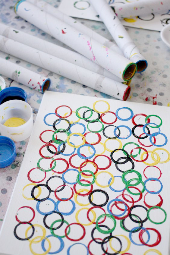 To get into the spirit of the upcoming games, encourage your kids to craft their own torch or create some of these fun Olympic craft and activities. 