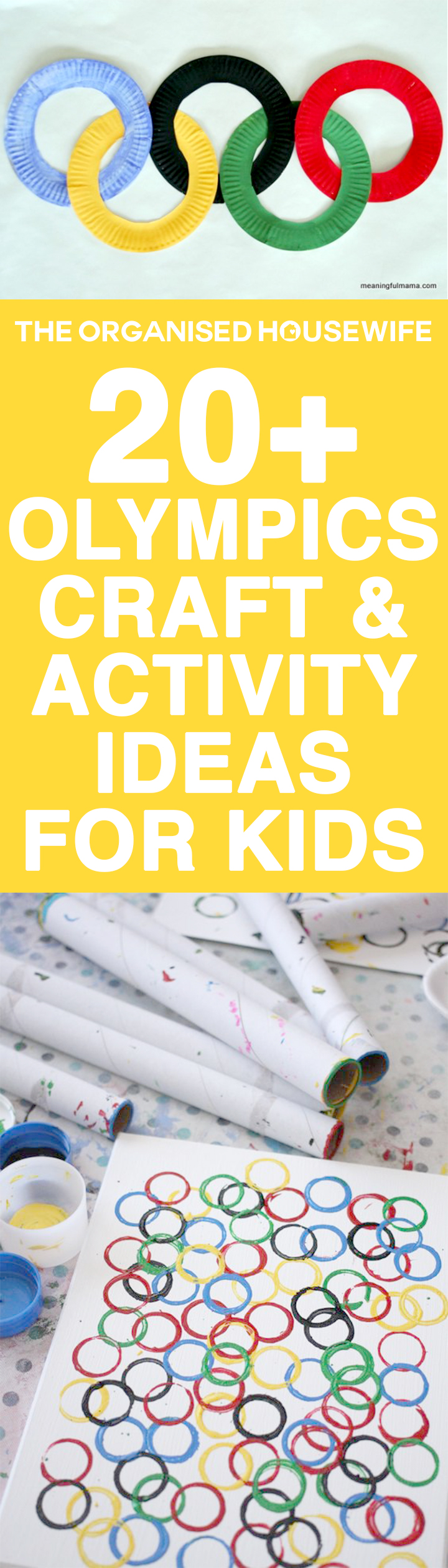 To get into the spirit of the upcoming games, encourage your kids to craft their own torch or create some of these fun Olympic craft and activities. 