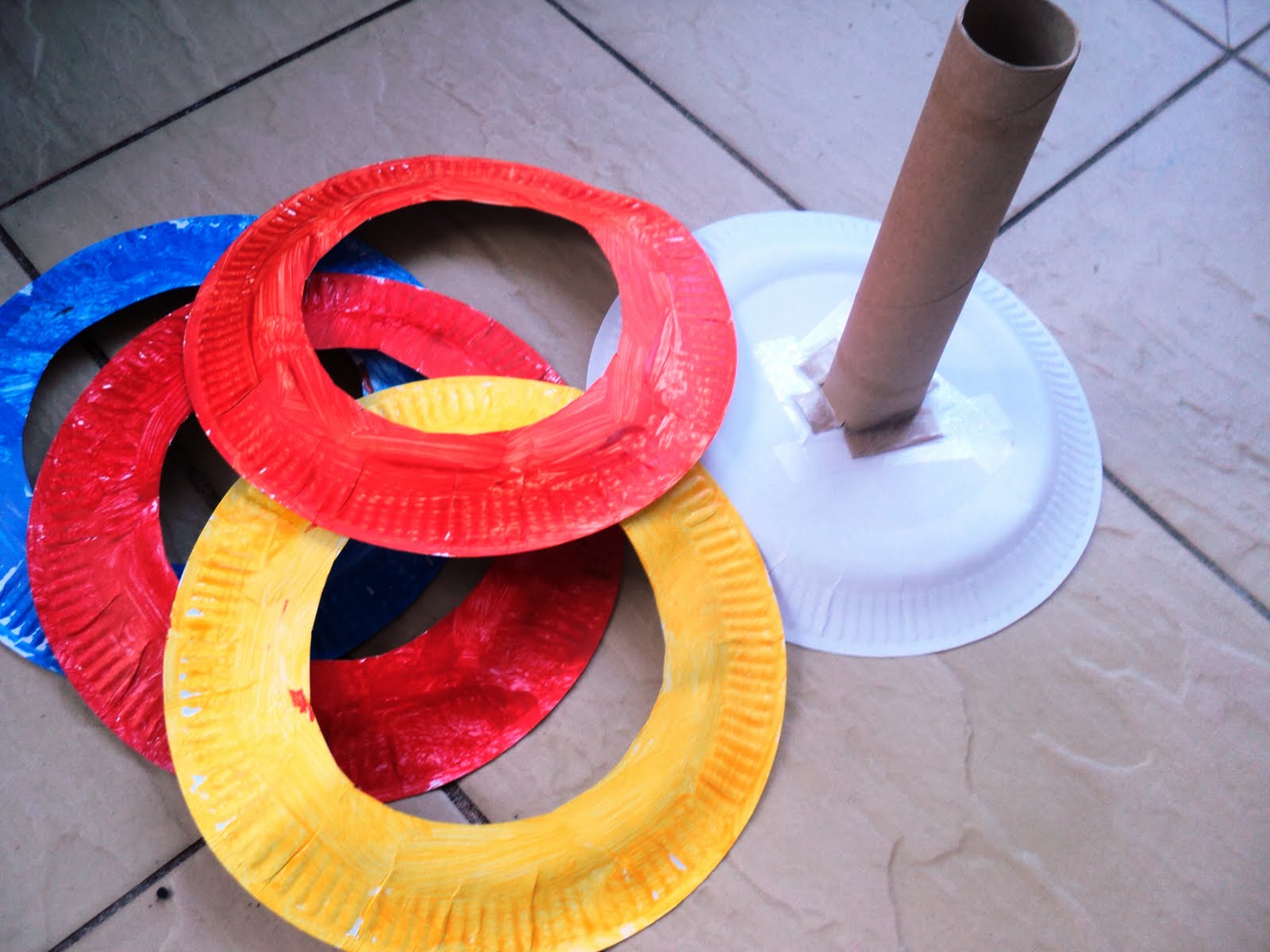 Homemade Olympic Rings Craft Idea  Club Chica Circle - where crafty is  contagious