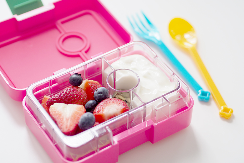 Yumbox MiniSnack are the perfect little size for morning tea, before and/or after school snacks, school, kindy, work or as I do pack healthy snacks for home