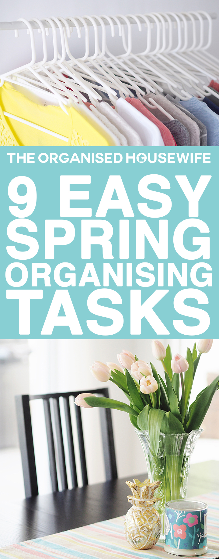 Change of season is a great time of year to not only clean but also sort through cupboards and start planning for the busy months ahead. I’ve put together a list of some easy organising tasks that will help you to reduce clutter and help organise your home.