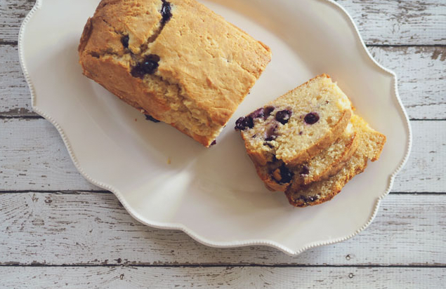 BLUEBERRY YOGHURT LOAF - Yoghurt is one of those things that we have every intention of eating daily and using up, but it’s one of those foods that always seems to be left at the back of the fridge. Raid your fridge and whip up something with what you already have for Dad