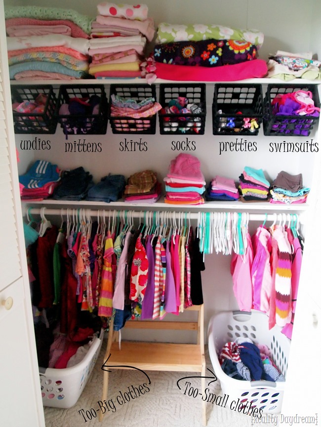 Kids on sale wardrobe organisation