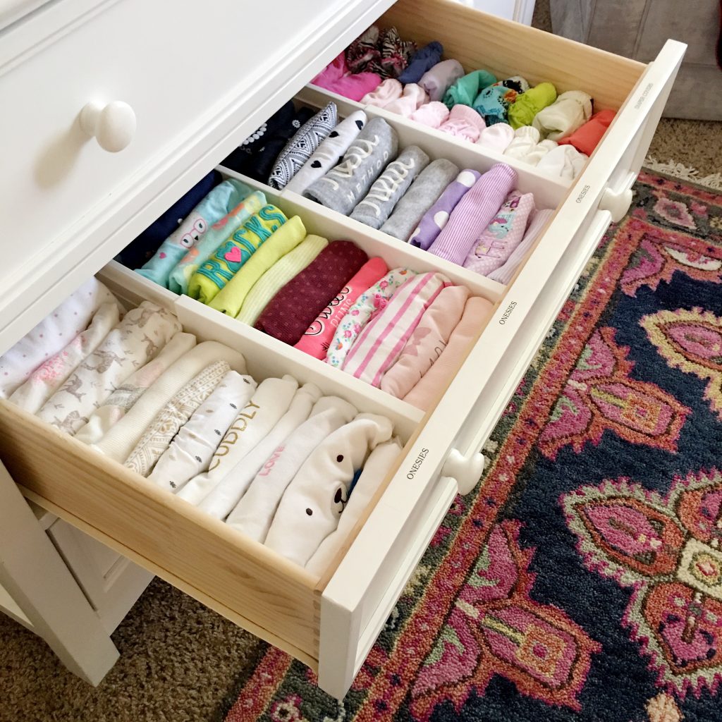 best way to organise baby drawers