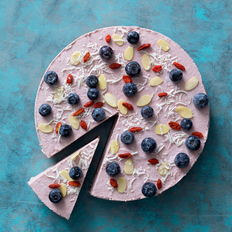This Thermomix Raw Strawberry Cheesecake recipe is a good source of fibre and iron as well as providing other nutrients and mineral such as magnesium. It's filled with so many nuts and berries... noms!!