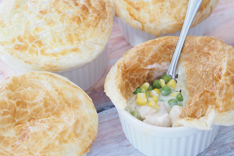 Chicken Pot Pies recipe for kids and busy parents