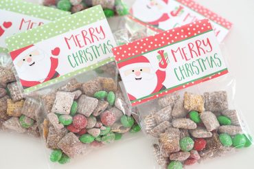 CHRISTMAS TREAT BAGS + PRINTABLE BAG TOPPERS - The Organised Housewife