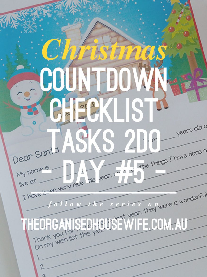 Christmas Countdown Checklist For A Planned And Organised Holiday