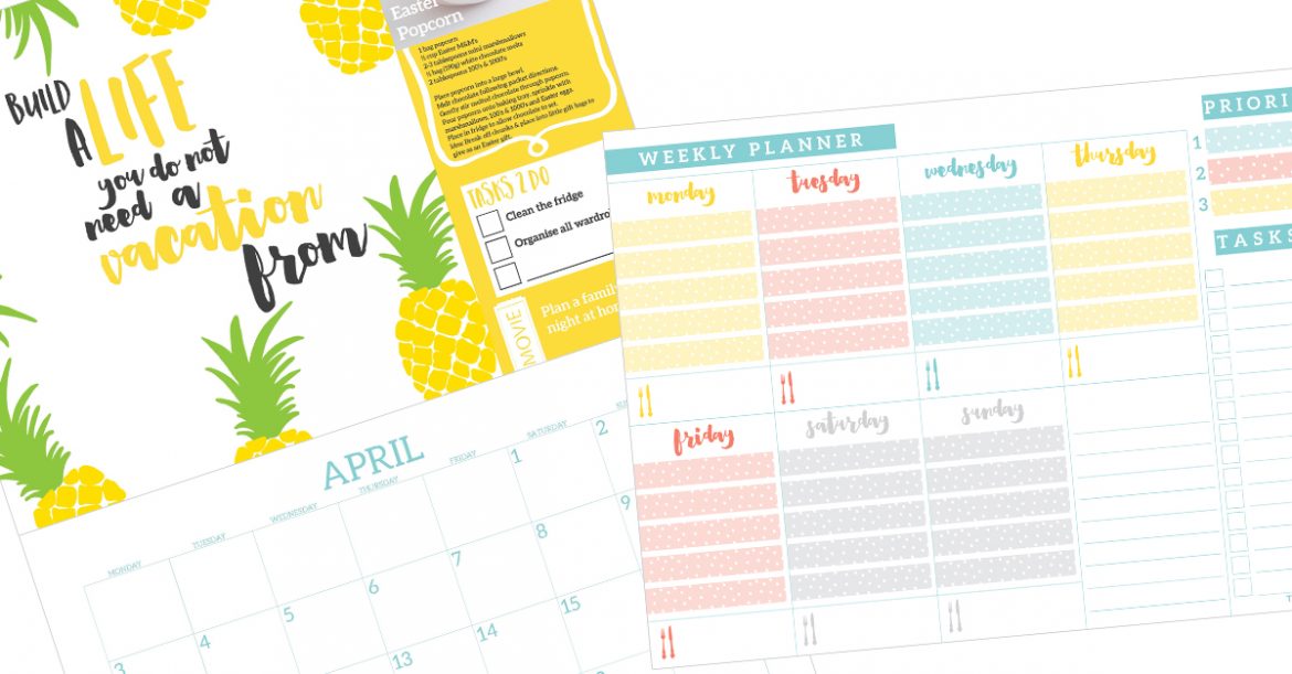 Save with this bundle, you will receive a 2017 Wall Calendar and a Weekly Planner pad.