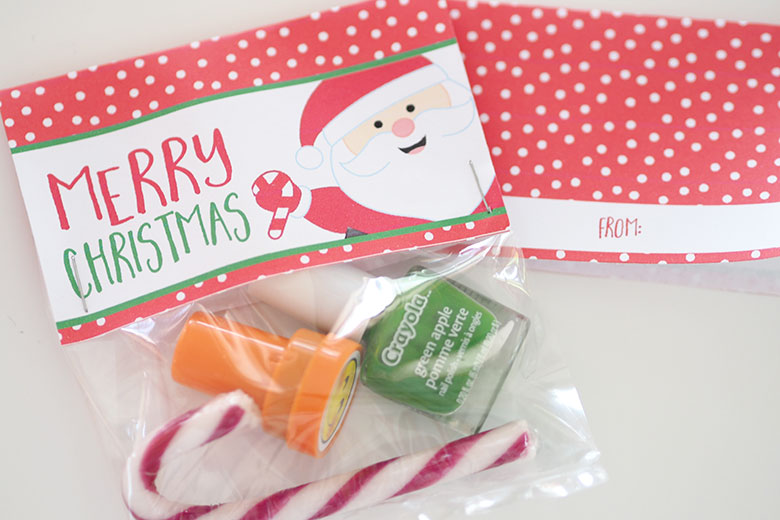 Christmas Treat Bag Topper Template