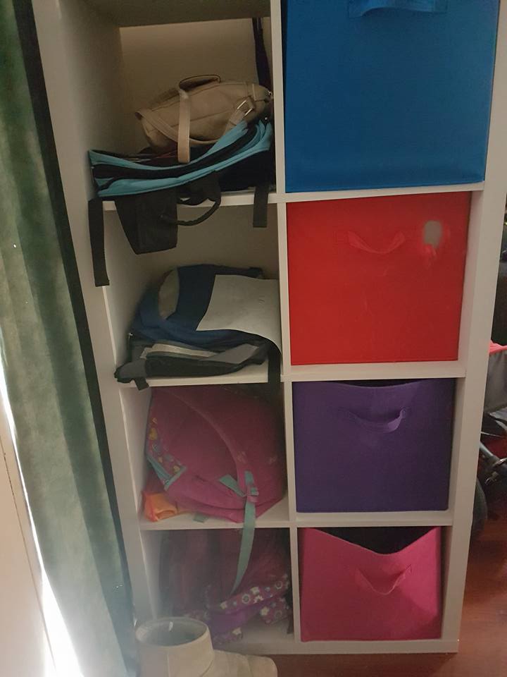 Practical and effective school bag storage and organisation ideas to help keep everything school related easily locatable, organised and tidy in one spot.