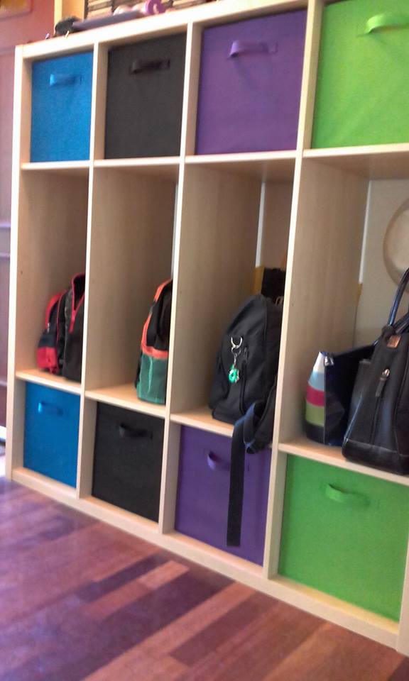 Practical and effective school bag storage and organisation ideas to help keep everything school related easily locatable, organised and tidy in one spot.