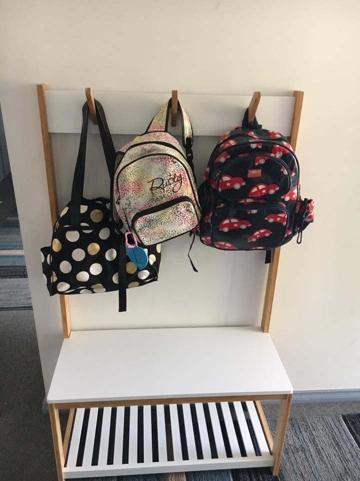 Practical and effective school bag storage and organisation ideas to help keep everything school related easily locatable, organised and tidy in one spot.