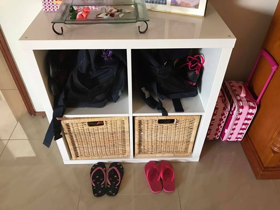 Practical and effective school bag storage and organisation ideas to help keep everything school related easily locatable, organised and tidy in one spot.