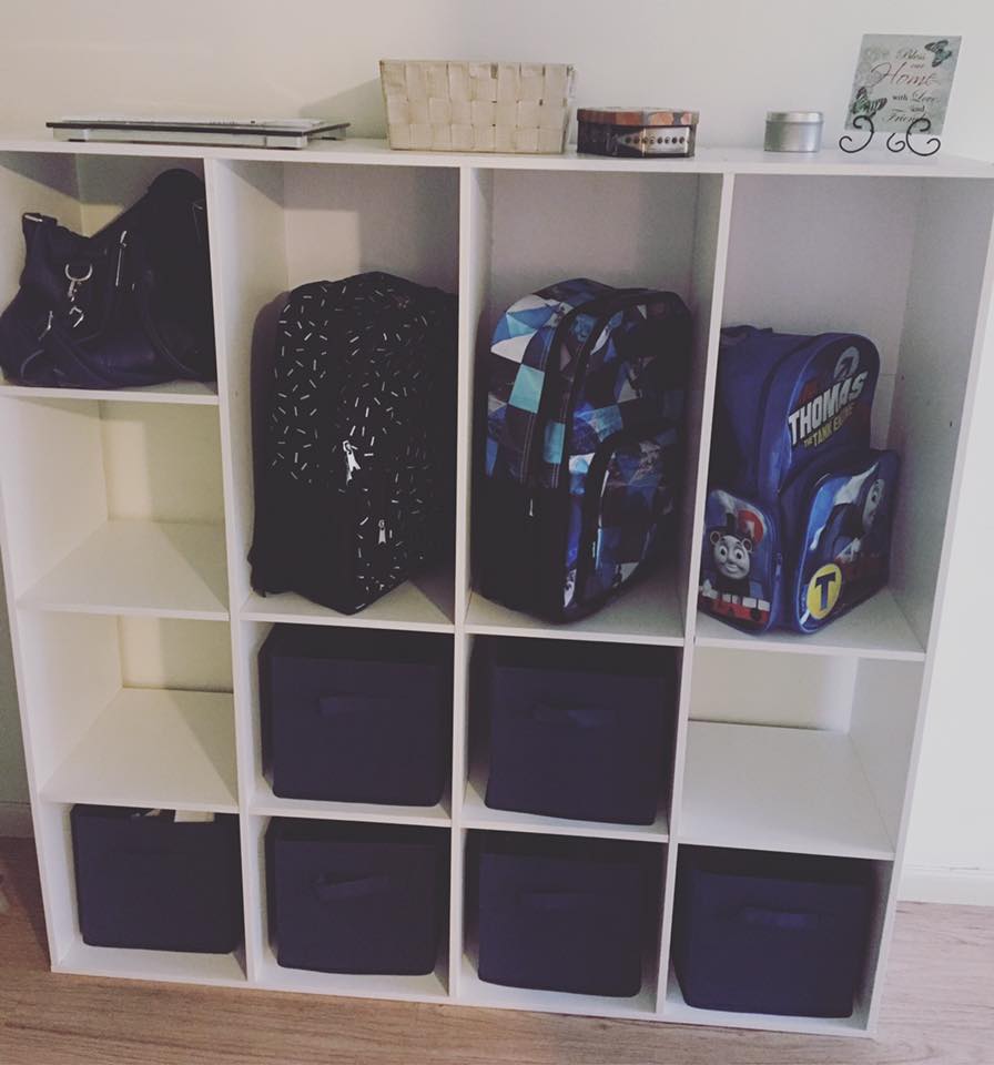 Practical and effective school bag storage and organisation ideas to help keep everything school related easily locatable, organised and tidy in one spot.