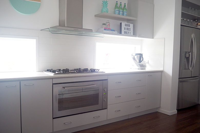 Keeping the kitchen cabinets tidy can be an endless battle especially if the kids are helping to put away the clean dishes. However, if you make defined spaces for crockery, plastics, cutlery etc this will help the family place everything back into the right spot. Here is a look inside some of my kitchen cupboards.