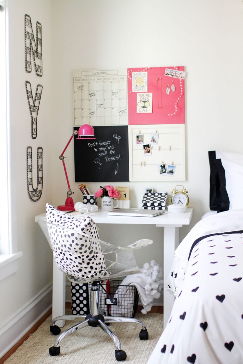 teenage girl bedroom desks