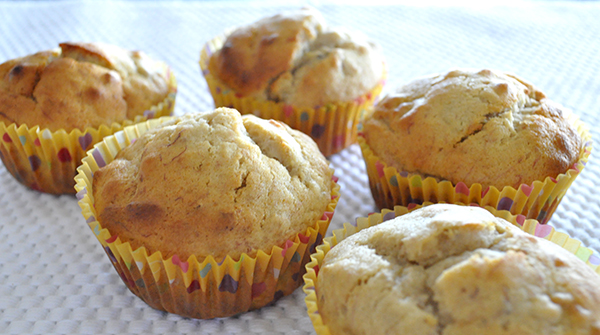 BANANA HONEY MUFFINS - I always buy bananas on our weekly grocery shop, some weeks they are eaten up quickly, others they aren’t. Usually I leave them as long as possible in the fruit bowl and then freeze them for future baking. I spoon 6 patty cases with the mixture and then add some walnuts to the remainder of the mix. I do it this way as the kids can’t have nuts at school, so I have a few school lunchboxes and the others for home. 