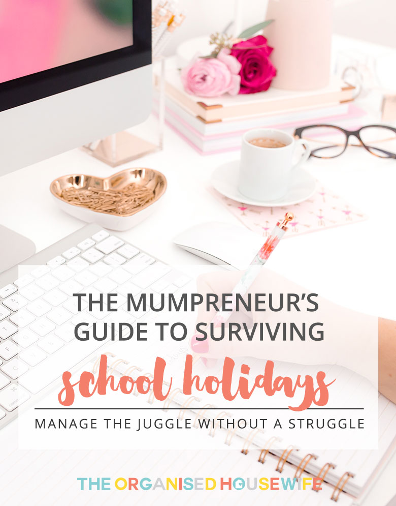 Michelle has shared her tips on how you can work and also spend time with the kids too at holiday time. This is her guide to surviving the school holidays.