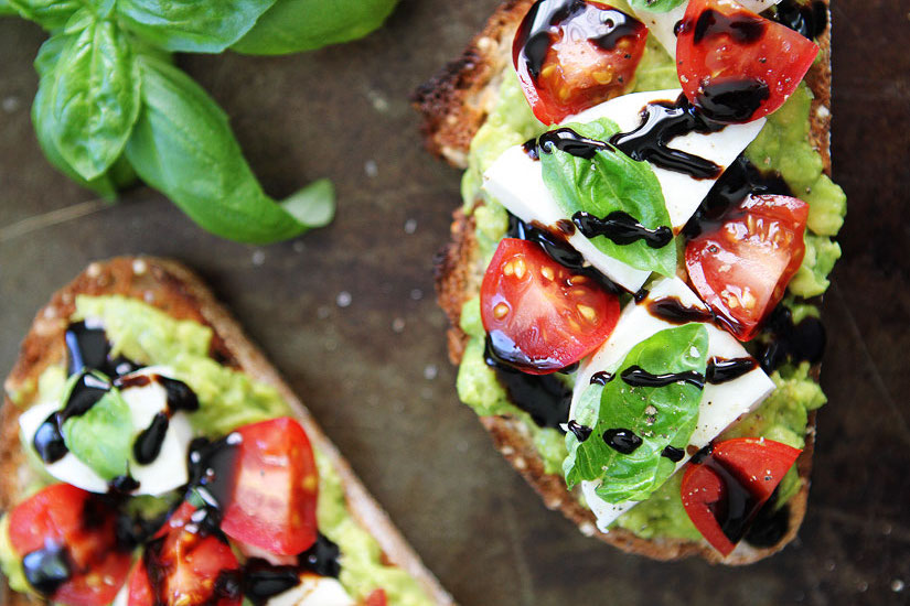 Caprese Avocado Toast recipe for easy lunch