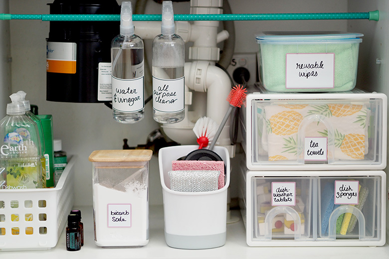 How To Organise Under The Kitchen Sink