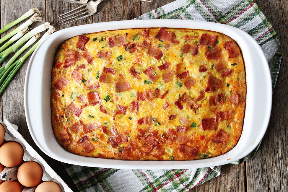 Bacon potato and egg casserole recipe